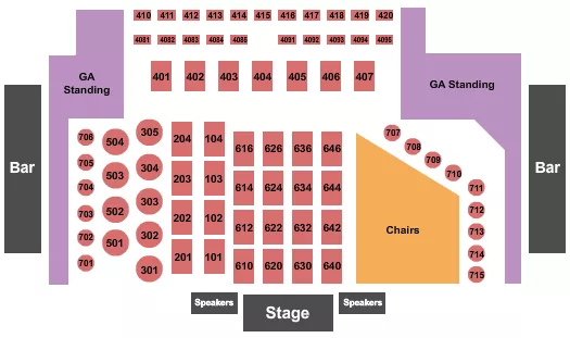 seating chart for Canyon Club - Agoura Hills - Endstage - Rsvd Tables 7 - eventticketscenter.com